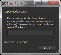 Super Model status window.